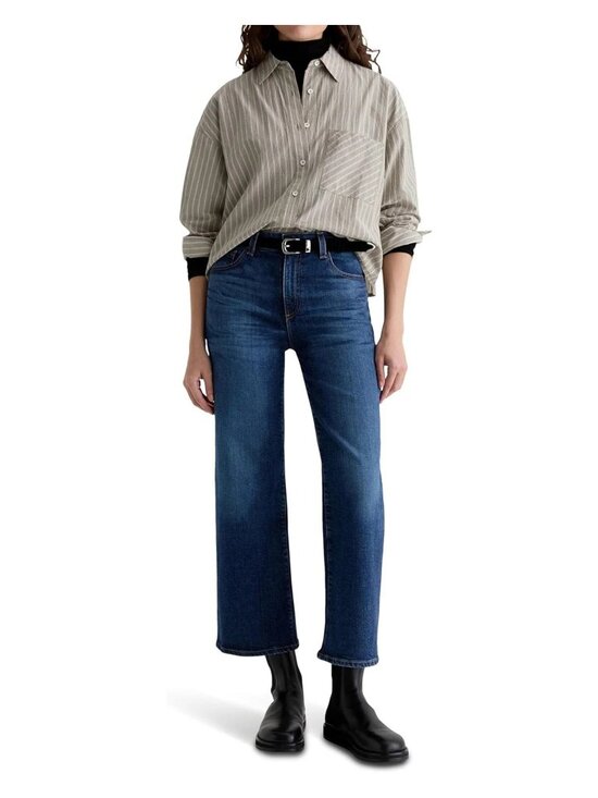 Ag Adriano Goldschmied Denim - AG Jeans Saige Wide Leg Crop in Veiled Size 23